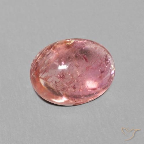 Tourmaline Rose moyen naturelle ovale, 1.63 ct, Transparent