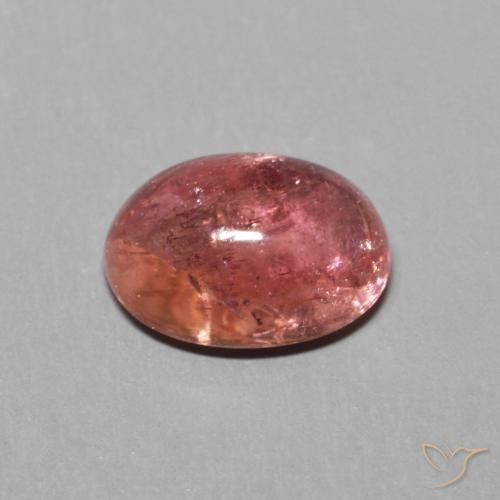 Tourmaline Rose moyen naturelle ovale, 1.63 ct, Transparent
