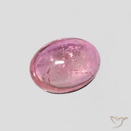 Tourmaline Punch aux fruits rouge naturelle ovale, 1.30 ct, Transparent