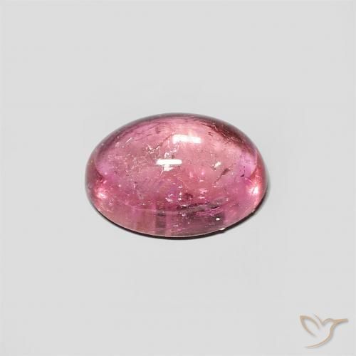Tourmaline Punch aux fruits rouge naturelle ovale, 1.30 ct, Transparent