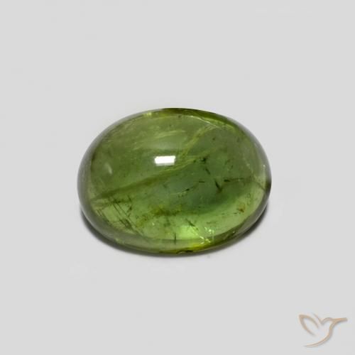 1.41ct Naturel Vert moyen Tourmaline, ovale, Transparent