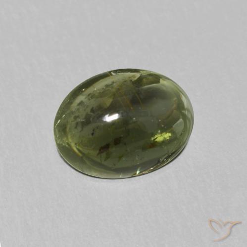 Tourmaline Forêt verte naturelle ovale, 1.13 ct, Transparent
