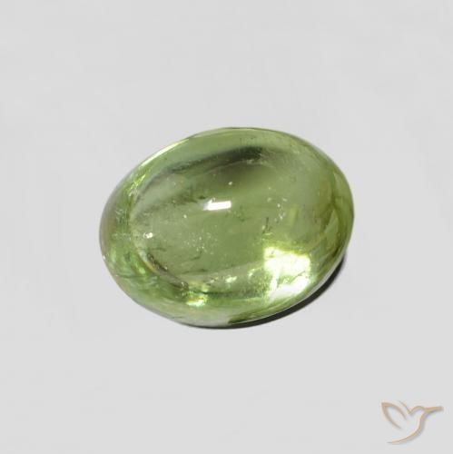 Tourmaline Forêt verte naturelle ovale, 2.24 ct, Transparent