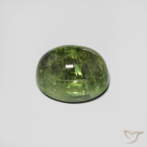 Tourmaline Forêt verte naturelle ovale, 2.24 ct, Transparent