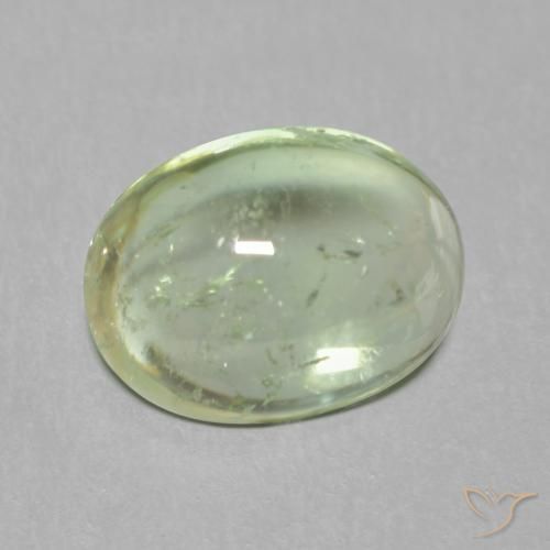 Tourmaline Vert clair naturelle ovale, 1.62 ct, Transparent