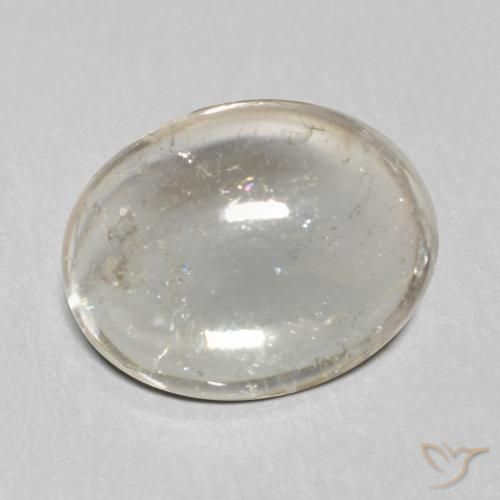 Tourmaline Gris très clair naturelle ovale, 2.98 ct, Transparent