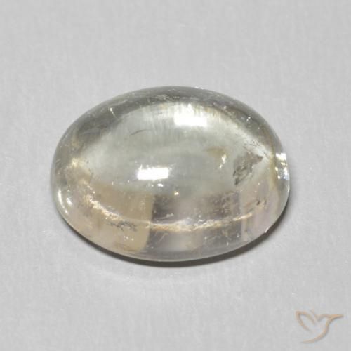 Tourmaline Gris très clair naturelle ovale, 2.98 ct, Transparent