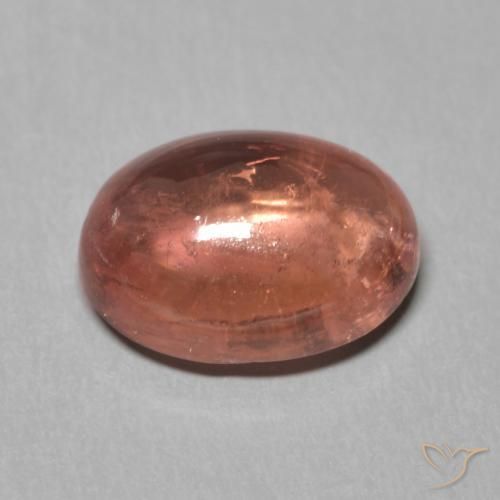 Tourmaline Rouge moyen naturelle ovale, 2.27 ct, Transparent