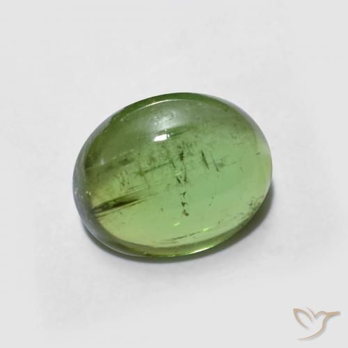Tourmaline Vert moyen naturelle ovale, 2.18 ct, Transparent