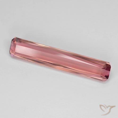 Tourmaline Rose moyen naturelle Octogone / coupe Émeraude, 4.87 ct, VVS-VS