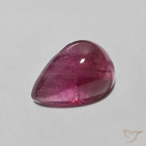 2.49ct Naturel Rouge Rosâtre Tourmaline, En forme de poire, Translucide