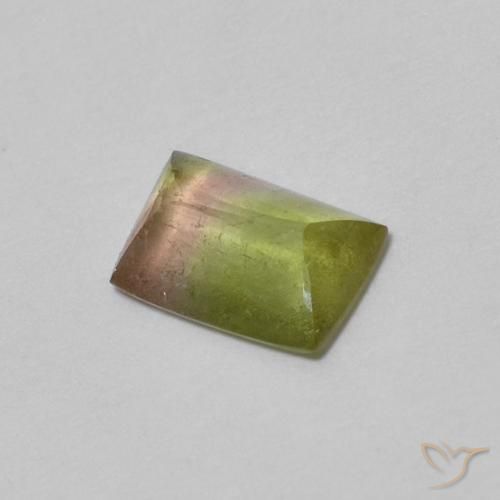 0.43ct Naturel Multicolore Tourmaline, Baquette, Transparent