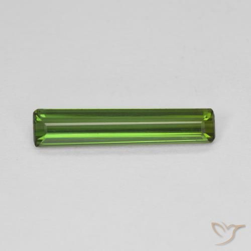 1.24ct Naturel Vert foncé Tourmaline, Taille émeraude, VVS-VS
