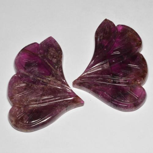 97.36ctw Naturel Medium Dark-Purple Tourmaline, Fantaisie, Translucide