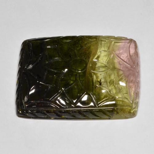 Tourmaline Multicolore naturelle Fantaisie, 63.68 ct, Translucide