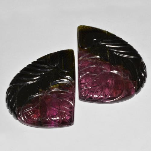 Shop natural 124.15ct Pastèque Tourmaline gems, Fantaisie, from Mozambique at GemSelect. In stock, global shipping!