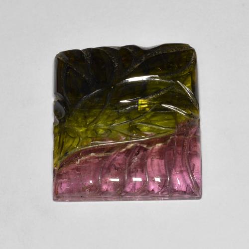 25.45ct Naturel Multicolore Tourmaline, Baquette, Translucide