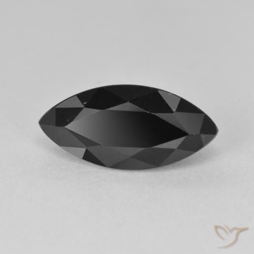 Tourmaline Schorl naturelle Marquise, 3.31 ct, Opaque
