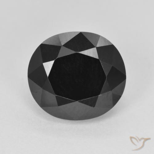 Tourmaline Schorl naturelle ovale, 5.50 ct, Opaque