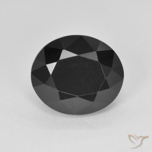 Tourmaline Schorl naturelle ovale, 4.33 ct, Opaque