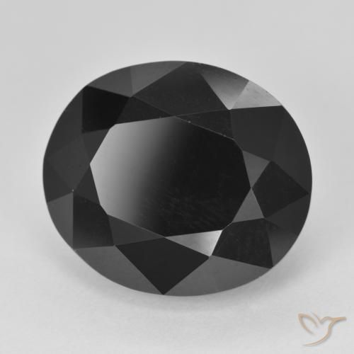 Tourmaline Schorl naturelle ovale, 18.75 ct, Opaque