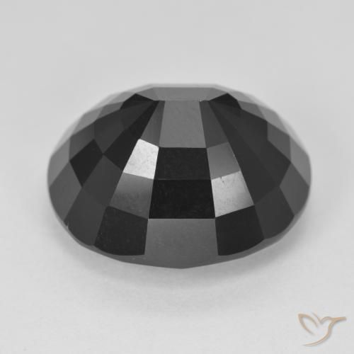 Tourmaline Schorl naturelle ovale, 18.75 ct, Opaque