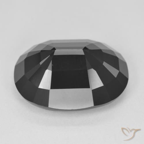 Tourmaline Schorl naturelle ovale, 17.83 ct, Opaque