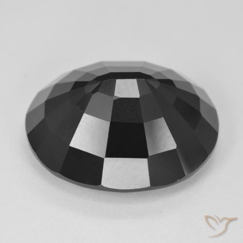 Tourmaline Schorl naturelle ovale, 18.79 ct, Opaque
