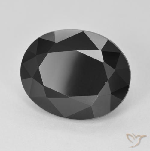 Tourmaline Schorl naturelle ovale, 10.04 ct, Opaque