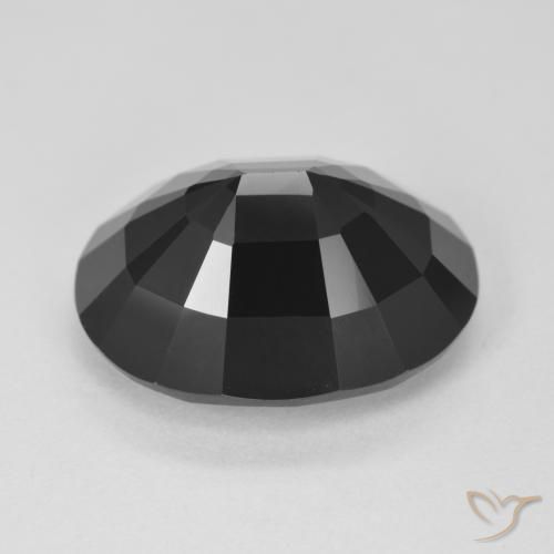 Tourmaline Schorl naturelle ovale, 10.04 ct, Opaque
