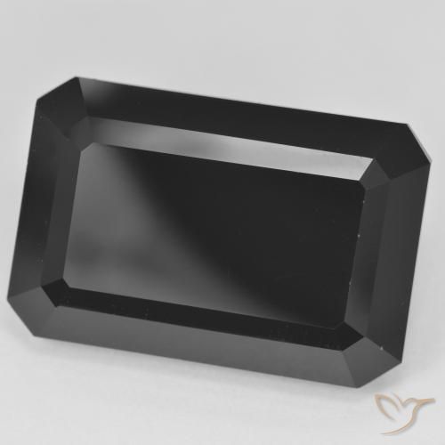Tourmaline Schorl naturelle Octogone / coupe Émeraude, 41.95 ct, Opaque