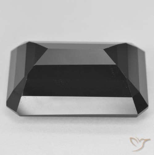 Tourmaline Schorl naturelle Octogone / coupe Émeraude, 41.95 ct, Opaque