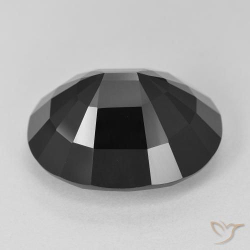 Tourmaline Schorl naturelle ovale, 16.98 ct, Opaque