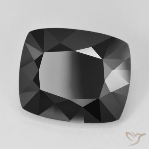 Tourmaline Schorl naturelle Coussin, 16.37 ct, Opaque