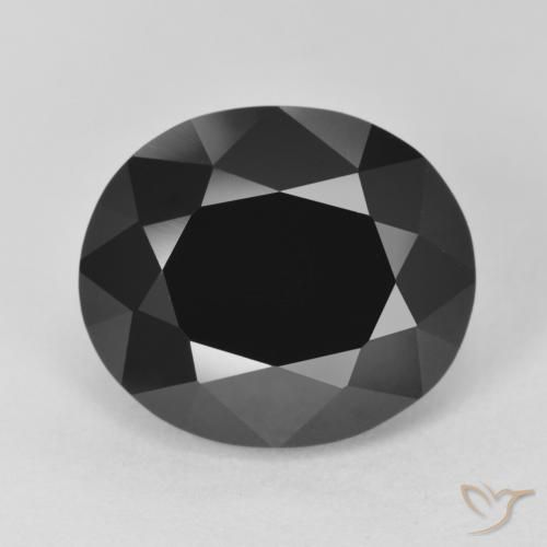 8.56ct Naturel Schorl Tourmaline, ovale, Opaque