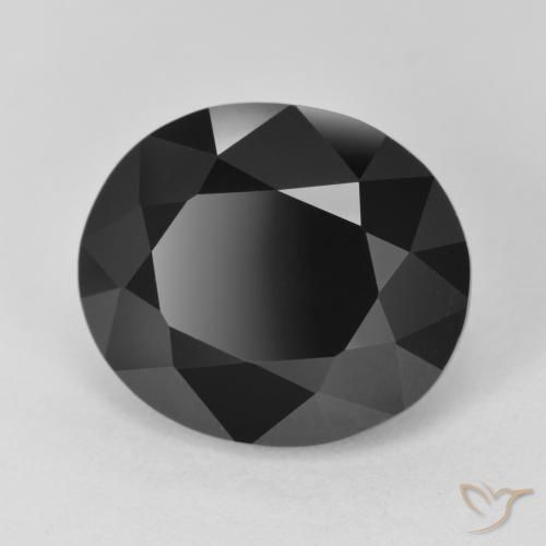 Tourmaline Schorl naturelle ovale, 8.56 ct, Opaque