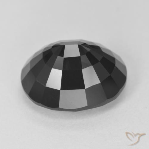 Tourmaline Schorl naturelle ovale, 8.56 ct, Opaque