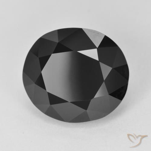Tourmaline Schorl naturelle ovale, 12.09 ct, Opaque