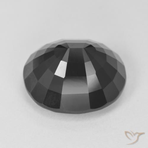 Tourmaline Schorl naturelle ovale, 12.09 ct, Opaque