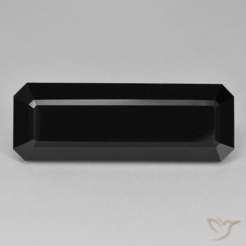 Tourmaline Schorl naturelle Octogone / coupe Émeraude, 34.34 ct, Opaque