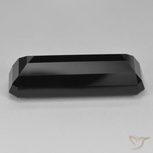 Tourmaline Schorl naturelle Octogone / coupe Émeraude, 34.34 ct, Opaque