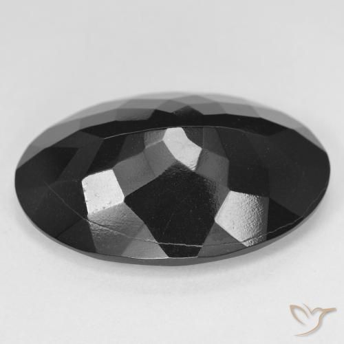 Tourmaline Schorl naturelle ovale, 26.09 ct, Opaque