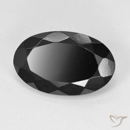 Tourmaline Schorl naturelle ovale, 5.75 ct, Opaque