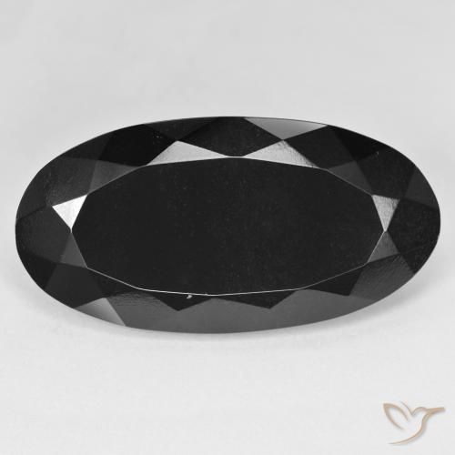28.01ct Naturel Schorl Tourmaline, ovale, Opaque
