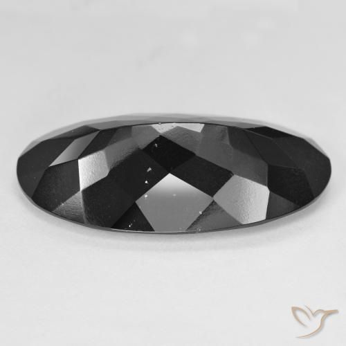 Tourmaline Schorl naturelle ovale, 28.01 ct, Opaque