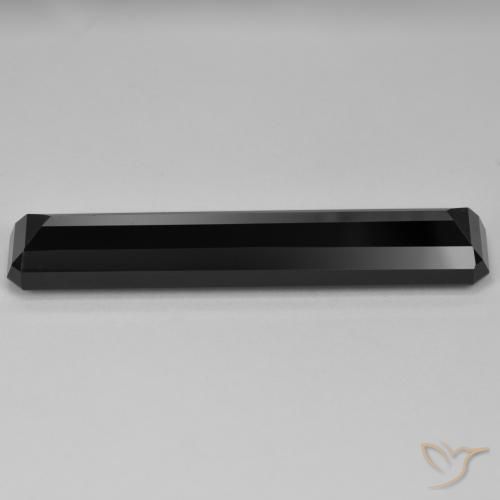 Tourmaline Schorl naturelle Octogone / coupe Émeraude, 27.92 ct, Opaque