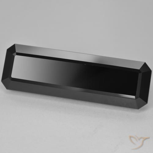 Tourmaline Schorl naturelle Octogone / coupe Émeraude, 44.07 ct, Opaque