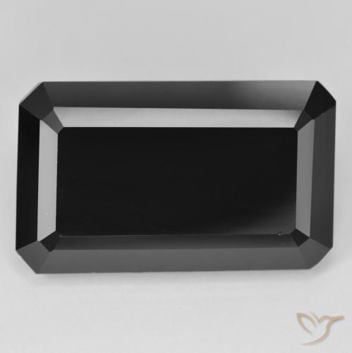 31.32ct Naturel Schorl Tourmaline, Taille émeraude, Opaque