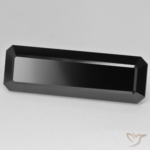 Tourmaline Schorl naturelle Octogone / coupe Émeraude, 52.87 ct, Opaque