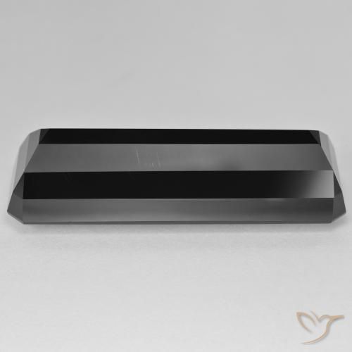 Tourmaline Schorl naturelle Octogone / coupe Émeraude, 52.87 ct, Opaque